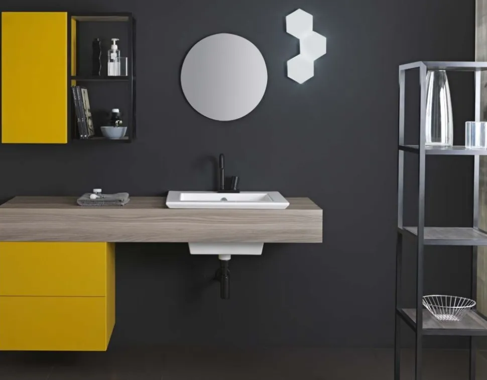 Bagno sospeso Aron disponibile in vari colori