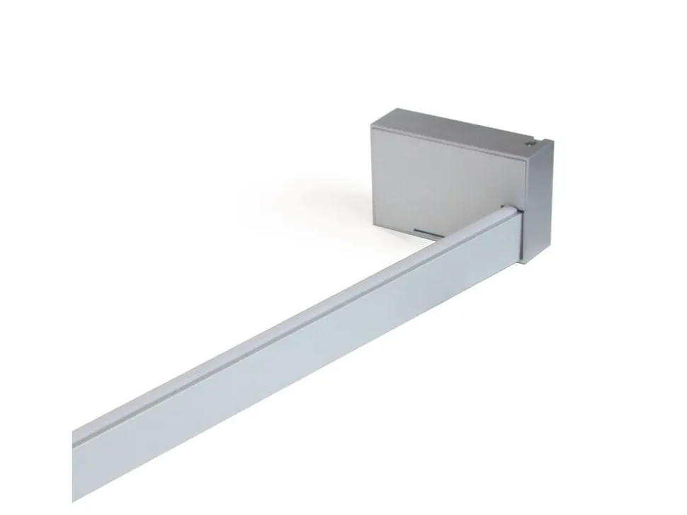 Barra Appendiabiti per armadi con luce LED Castor, batteria estraibile e sensore di movimento,in Tecnoplastica e alluminio