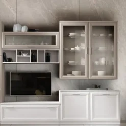 Base porta Tv con 2 ante a telaio linea Prevaling disponibile in vari colori