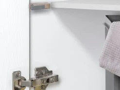 Braccetti per porte a battente Mildy, chiusura soft, Tecnoplastica, Nichelato opaco