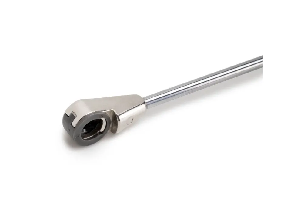 Braccetto per ante ribalta Thin, diametro 12 mm, con agganci, 80 kg, Acciaio e Tecnoplastica, Verniciato nichel opaco