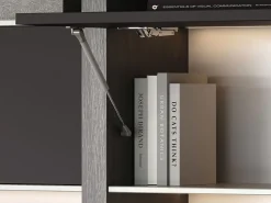 Braccetto per porta elevabile Thin, diametro 12 mm, con agganci, 5 kg, Acciaio e Tecnoplastica, Verniciato nichel opaco