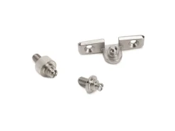 Braccetto per porta elevabile Thin, diametro 12 mm, con agganci, 5 kg, Acciaio e Tecnoplastica, Verniciato nichel opaco