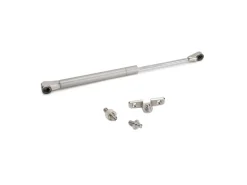 Braccetto per porta elevabile Thin, diametro 12 mm, con agganci, 5 kg, Acciaio e Tecnoplastica, Verniciato nichel opaco
