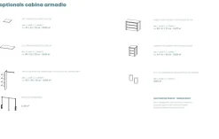 Cabina armadio angolare a vista finitura Cashmere disponibile in 4 colori
