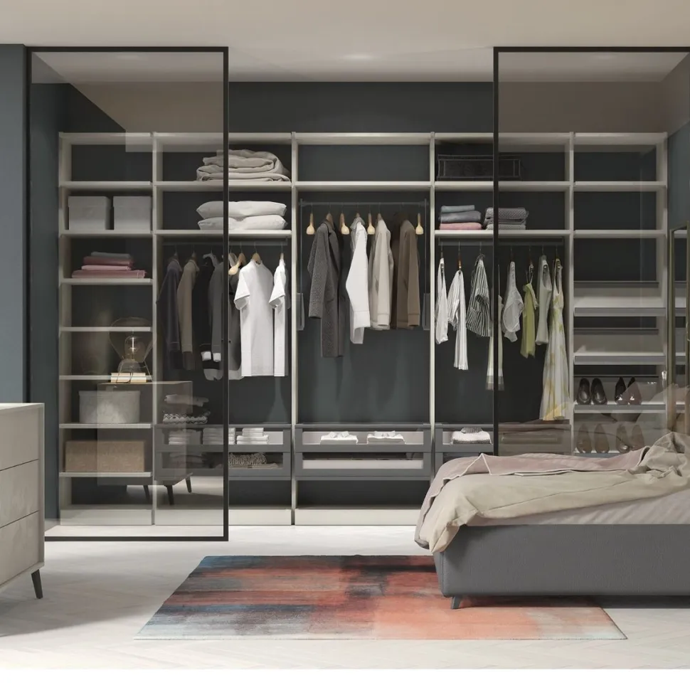 Cabina Armadio componibile e modulare Roma disponibile in 3 altezze e 26 colori
