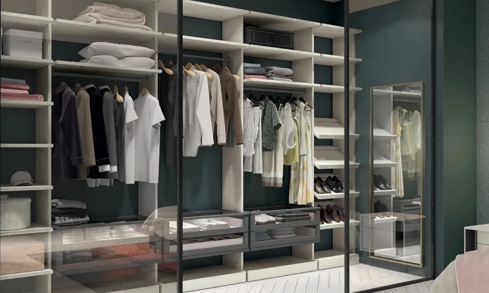 Cabina Armadio componibile e modulare Roma disponibile in 3 altezze e 26 colori