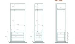 Cabina armadio lineare a vista L 183 finitura Cashmere disponibile in 4 colori