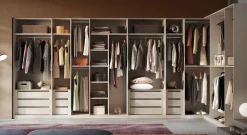 Cabina armadio lineare a vista L 183 finitura Bronzo disponibile in 4 colori