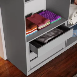 Cabina armadio lineare componibile 318x240h finitura Bronzo disponibile in 4 colori