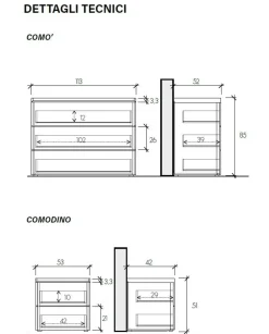 Camera matrimoniale moderna con armadio scorrevole finitura Bronzo e Rovere Mercure