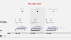 Cameretta angolare a soppalco Nina linea Omega disponibile in vari colori