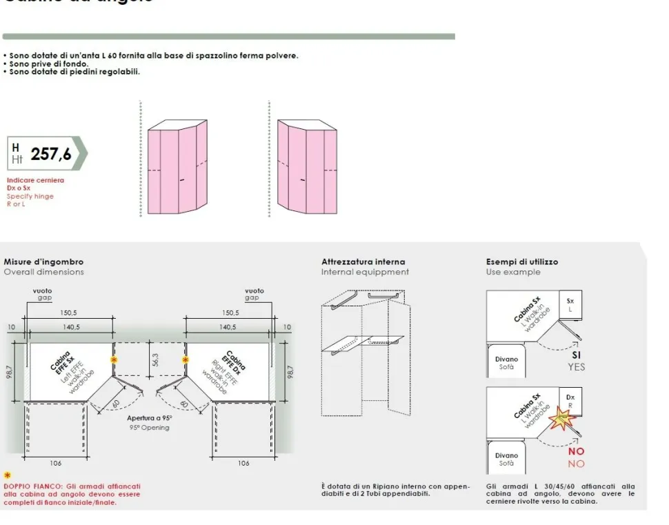 Cameretta a ponte con Cabina Armadio in Grigio Dorian e Verde Oliva componibile 15 colorazioni