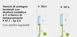 Cameretta a Ponte H 197/229/261cm