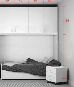 Cameretta a Ponte H 197/229/261cm