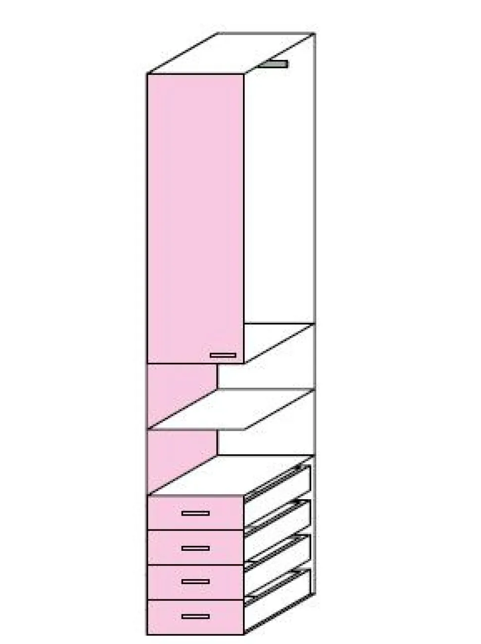 Cameretta a Ponte Melissa 2 L 270 cm 15 colorazioni