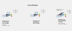 Cameretta a soppalco con corridoio disponibile in vari colori