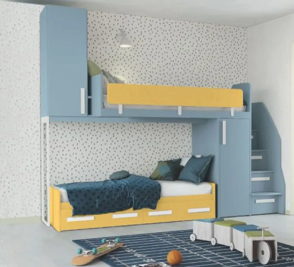 Cameretta a Soppalco Ester L305cm 15 colorazioni