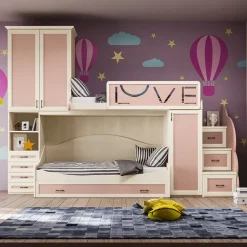 Cameretta a Soppalco Pink linea Sitter