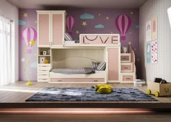 Cameretta a Soppalco Pink linea Sitter