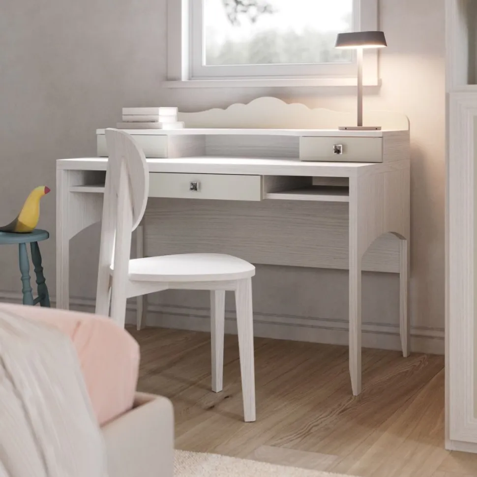 Cameretta completa Liam linea Sitter finitura Nuvola Frassino e Tele