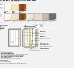 Cameretta completa Poly linea Omega disponibile in vari colori