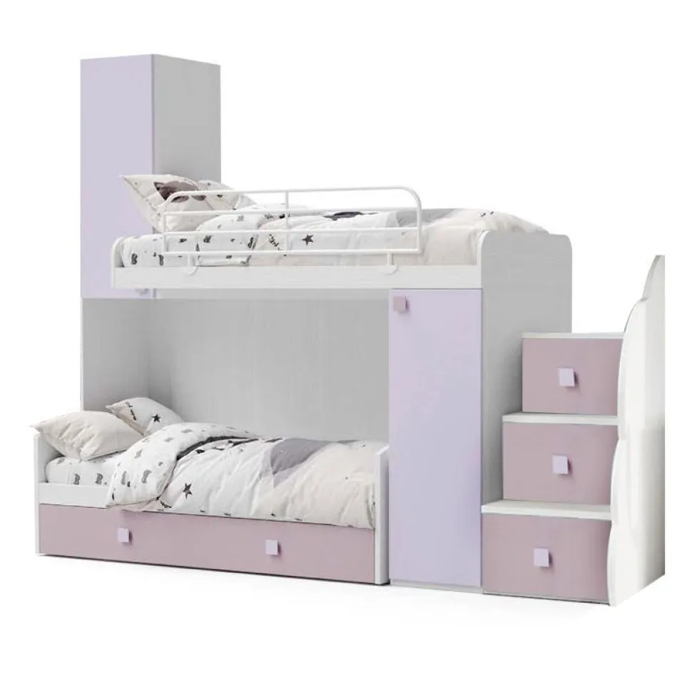 Cameretta Davide Short L.250cm a soppalco , 17 colorazioni