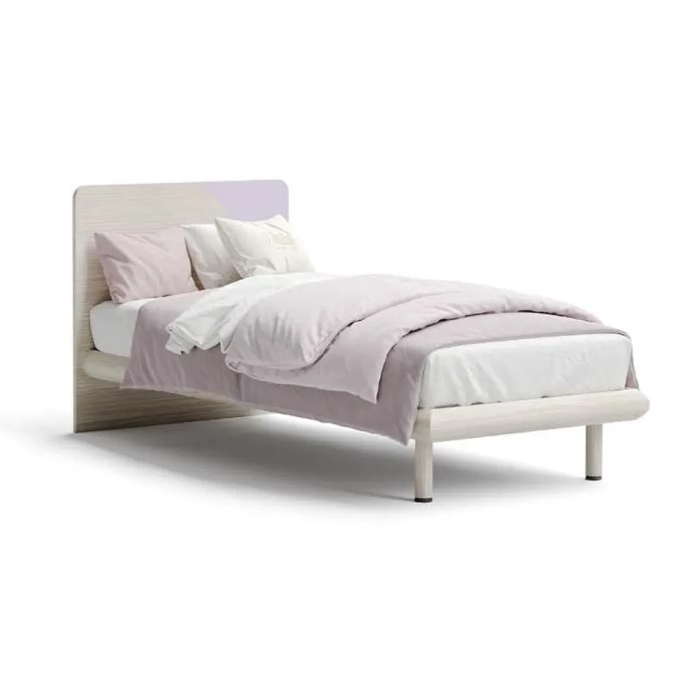 Cameretta David linea Fly finitura Cenere Wood, Bianco e Malva