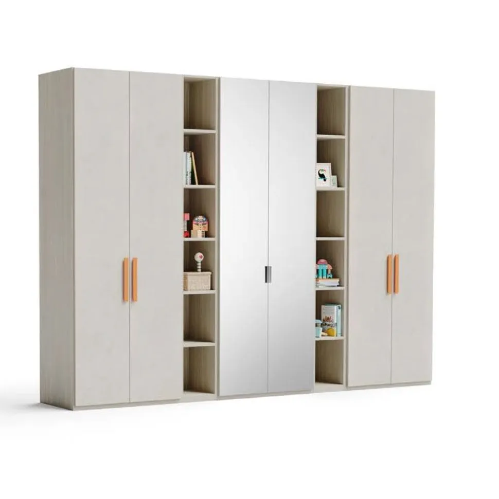 Cameretta Star linea Fly finitura Cenere Wood Calce e Albicocca
