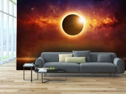Carta da parati decorativa eclissi