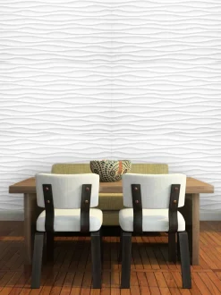 Carta da parati personalizzata con effetto onde effetto 3D