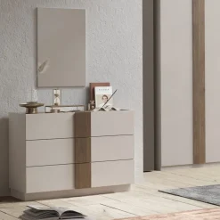 Cassettiera a 3 cassetti Cashmere e legno Mercure Terry