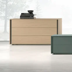 Cassettiera a 3 cassetti con gola laterale Odessa disponibile in vari colori
