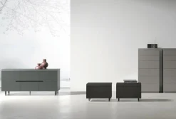 Cassettiera a 6 cassetti con piano estraibile con vano portaoggetti Argo disponibile in vari colori