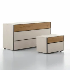 Cassettiera a 3 cassetti con profilo maniglia Baxter disponibile in vari colori