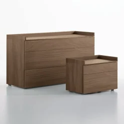 Cassettiera a 3 cassetti con top a vassoio Calipso disponibile in vari colori