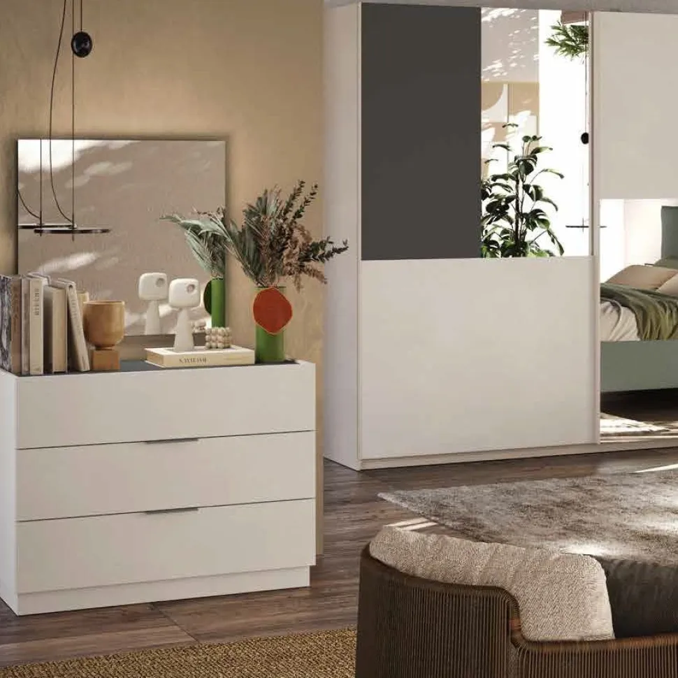 Cassettiera a 3 cassetti Milly linea Chèrie disponibile in 3 colori