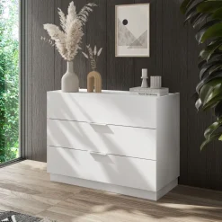 Cassettiera a 3 cassetti Milly linea Chèrie disponibile in 3 colori