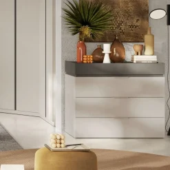 Cassettiera a 4 cassetti Naike linea Chèrie disponibile in 3 colori