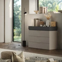Cassettiera a 4 cassetti Naike linea Chèrie disponibile in 3 colori
