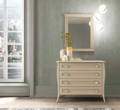 Cassettiera Alaska 4 cassetti linea Ginevra disponibile in vari colori