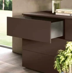 Cassettiera 3 cassetti senza maniglie Rovere Ego disponibile in vari colori
