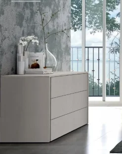 Cassettiera con 3 cassetti senza maniglia modello Man Linea Lotto disponibile in 16 colori