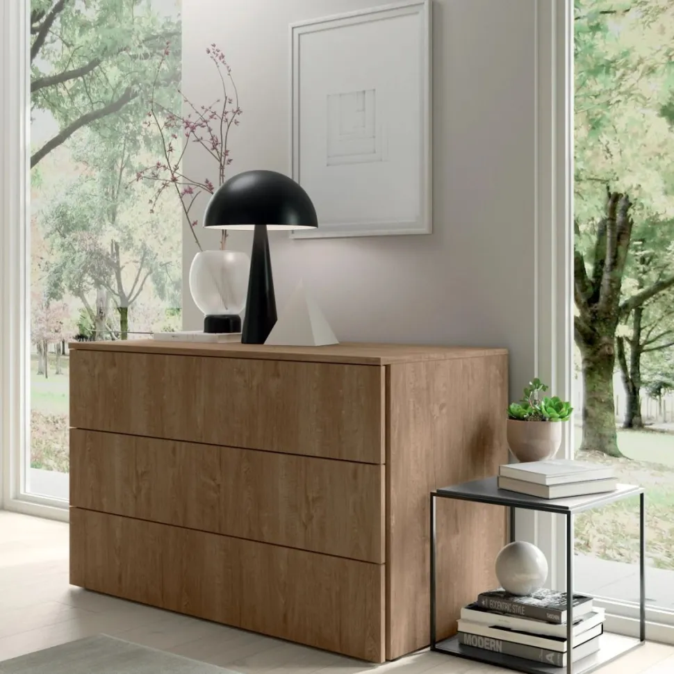 Cassettiera con presa maniglia laterale 3 cassetti Tundra linea Volo disponibile in vari colori