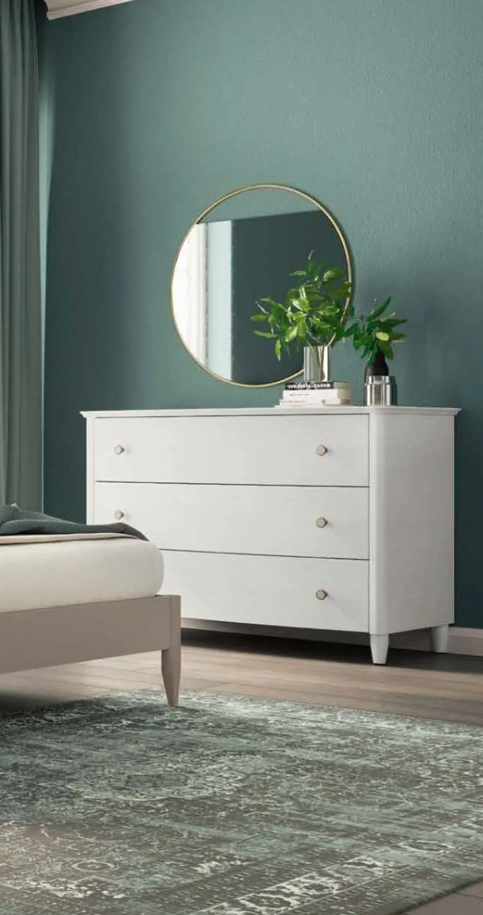 Cassettiera Itaca tre cassetti linea Ginevra disponibile in vari colori
