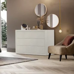Cassettiera Oscar tre cassetti linea Ginevra disponibile in vari colori