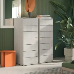 Cassettiera senza maniglie 7 cassetti Volo disponibile in 15 colorazioni