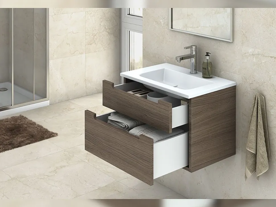 Cassetto esterno Concept 30kg, altezza 185mm, profondità 350mm, Acciaio, Verniciato bianco