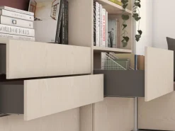 Cassetto esterno Vertex con regolazione 3D altezza 178mm, 60kg, profondità 500mm, Acciaio, Verniciato in 2 colori
