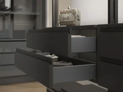 Cassetto esterno Vertex con regolazione 3D altezza 178mm, 60kg, profondità 500mm, Acciaio, Verniciato in 2 colori